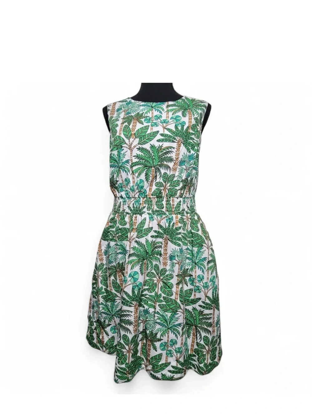 Boden Smocked Waist Mini Dress, green size 10R Boden Smocked Waist Mini Dress, green size 10R